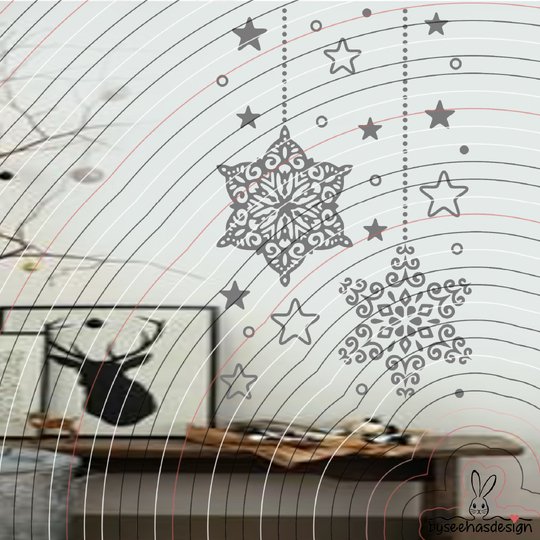 Deko Sterne 2 Plotterdatei SVG DXF