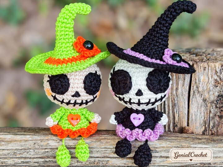 Kleine Gruselhexe – Halloween-Amigurumi-Häkelanleitung