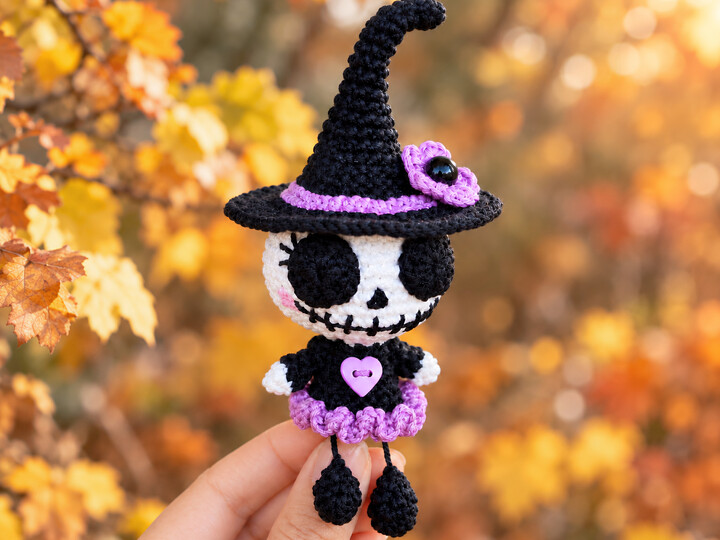 Kleine Gruselhexe – Halloween-Amigurumi-Häkelanleitung
