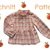 PDF Pattern & Instructions Long-Sleeve Blouse Sizes 74–140/ 9M-10