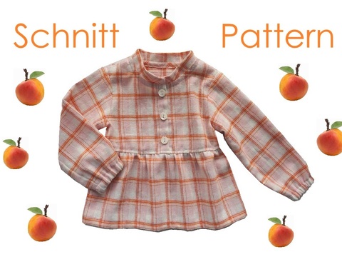 Schnitt und Anleitung Langarmbluse Gr.74-140