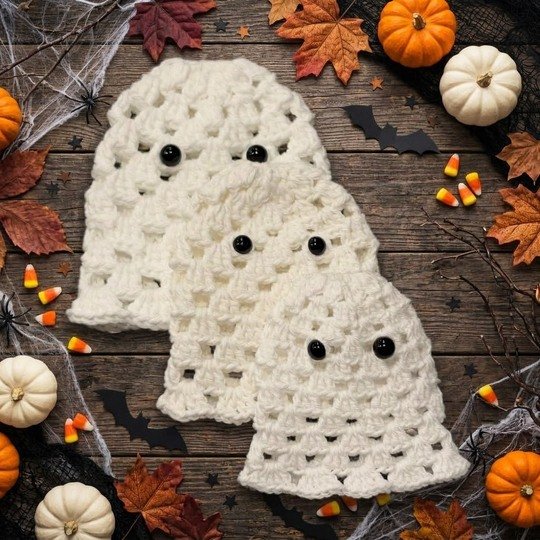 Häkelanleitung Geist Windlicht für Halloween