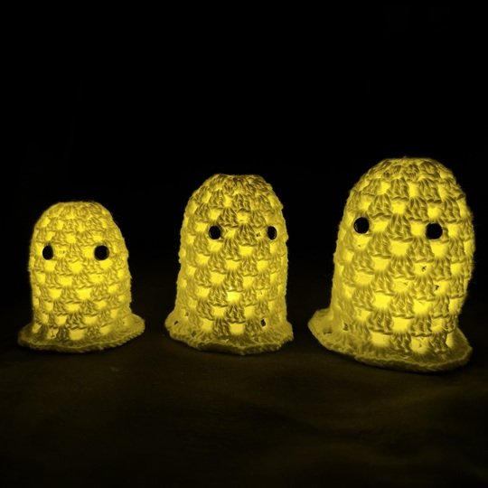 Häkelanleitung Geist Windlicht für Halloween