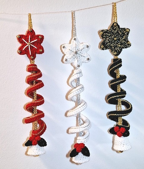 Häkelanleitung "Weihnachtsdeko Spirali-Stern"