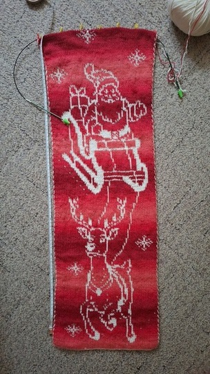 Schal Juleniss - Doubleface - Weihnachten