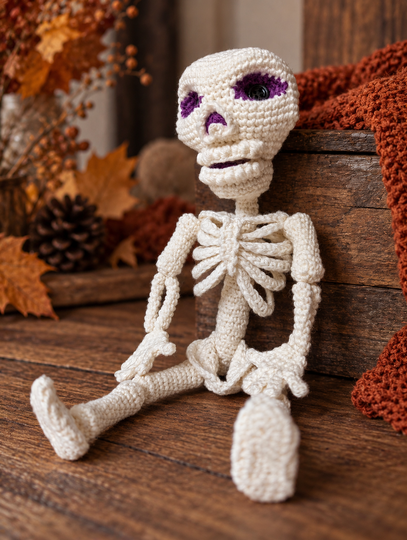 Halloween Skelett - Häkelanleitung (DE, EN)