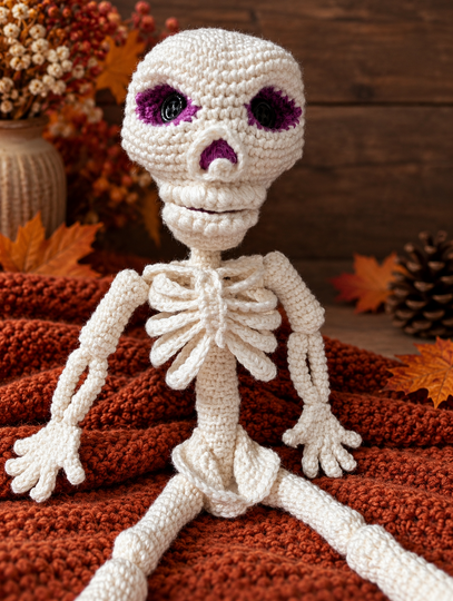 Halloween Skelett - Häkelanleitung (DE, EN)