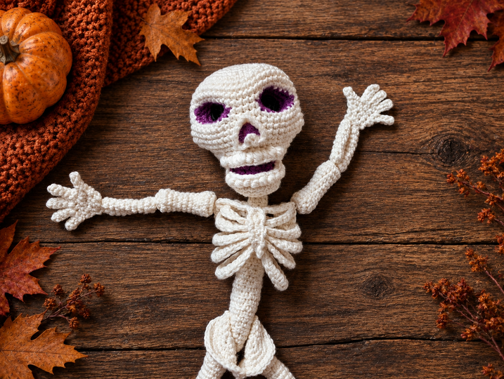 Halloween Skelett - Häkelanleitung (DE, EN)