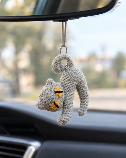 Crochet Black Cat with Pumpkin - PDF Pattern