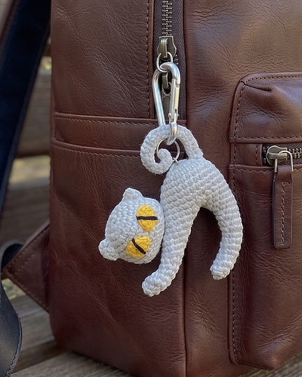 Crochet Black Cat with Pumpkin - PDF Pattern