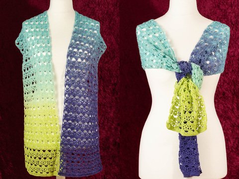 Häkel-Anleitung Schal mit Perlen „Bling Bling X“