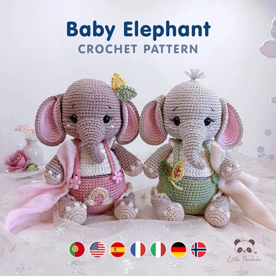 Baby Elefant Häkelanleitung PDF