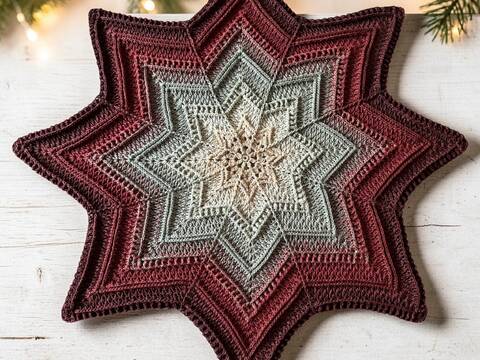 Häkelanleitung Tischdecke Rena Star