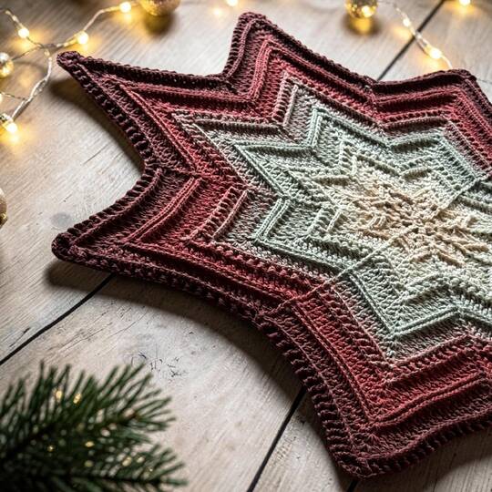 Häkelanleitung Tischdecke Rena Star