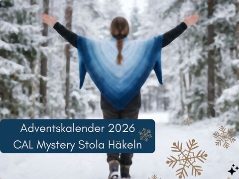 Adventskalender-CAL 2026 – Wir häkeln eine Mystery-Dreiecksstola