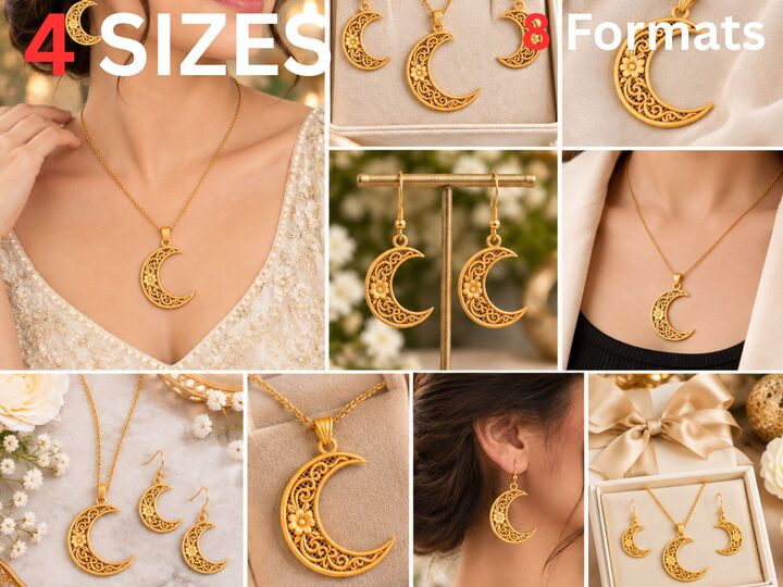 Beautiful Floral FSL Embroidery Design – Matching Earrings and Necklace