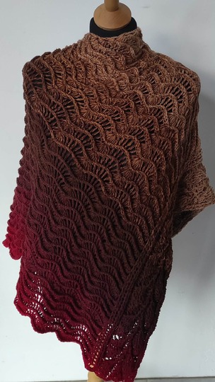 Crochet Pattern Triangular Scarf "Mida"