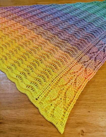 Crochet Pattern Triangular Scarf "Mida"