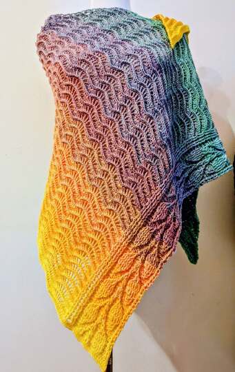 Crochet Pattern Triangular Scarf "Mida"
