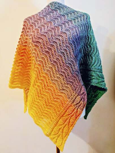 Crochet Pattern Triangular Scarf "Mida"