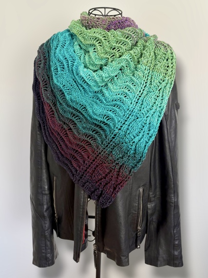 Crochet Pattern Triangular Scarf "Mida"