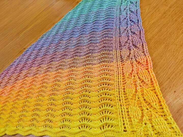 Crochet Pattern Triangular Scarf "Mida"