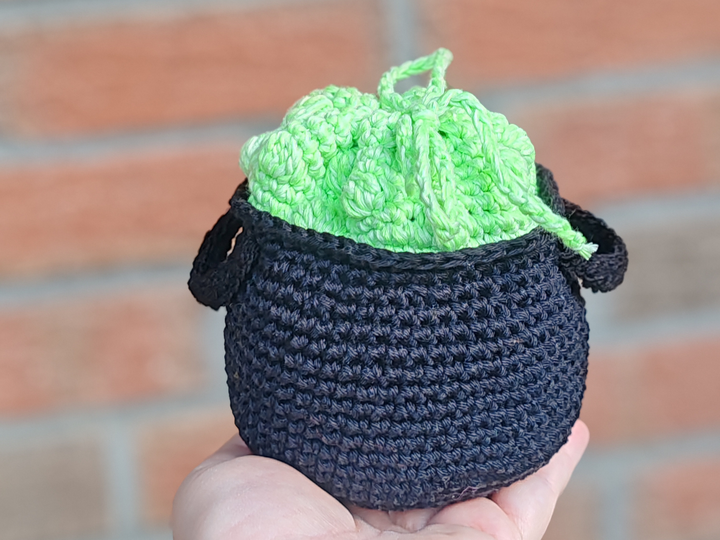 Witchy 3-in-1 Cauldron Pouch, Bottle Holder, Trick-or-Treat Basket