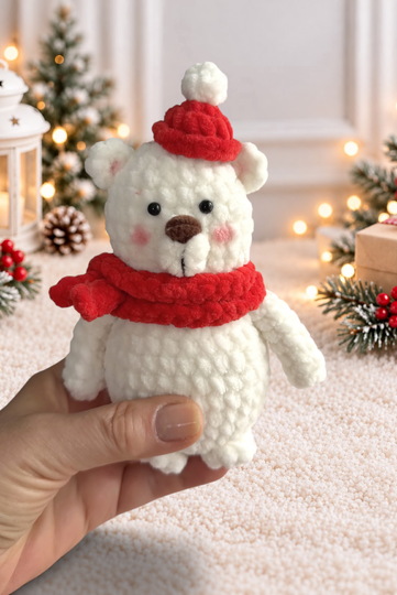 Weihnachts-Amigurumi häkeln – Weihnachtsmann, Schneemann, Eisbär & Tannenba