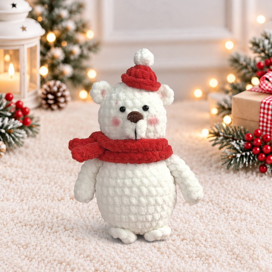 Weihnachts-Amigurumi häkeln – Weihnachtsmann, Schneemann, Eisbär & Tannenba