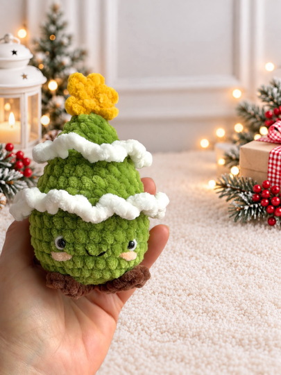 Weihnachts-Amigurumi häkeln – Weihnachtsmann, Schneemann, Eisbär & Tannenba