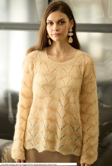 Pulli mit Ajourmuster