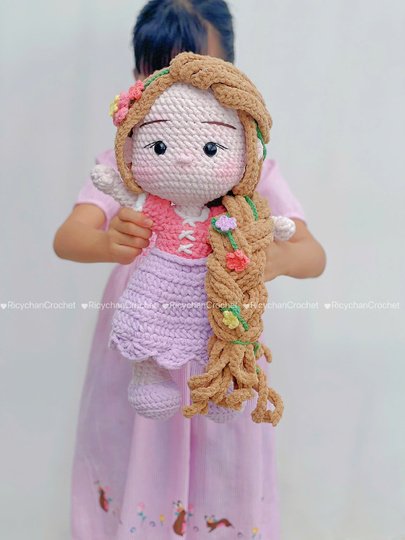 Rosie the long-haired princess doll crochet pattern