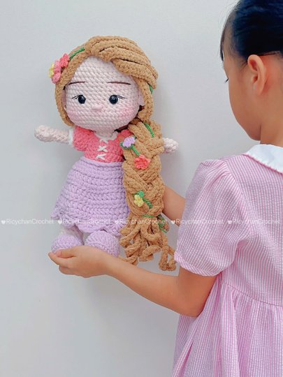 Rosie the long-haired princess doll crochet pattern