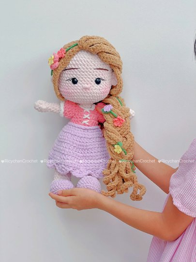 Rosie the long-haired princess doll crochet pattern