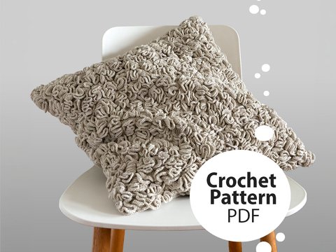 Dekokissen Korallentraum mit 3D-Struktur – Padina Kissenbezug