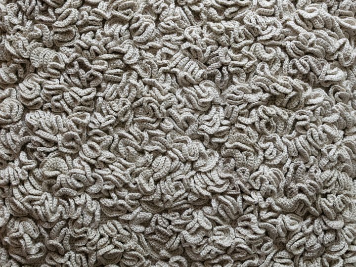 Dekokissen Korallentraum mit 3D-Struktur – Padina Kissenbezug