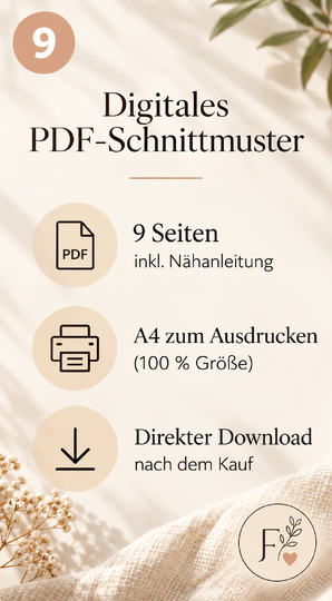 Nähanleitung Knistertuch mit Bandschlaufen – PDF Schnittmuster