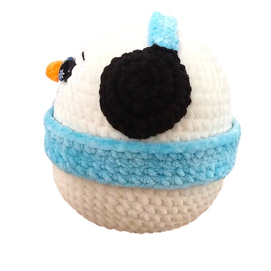 Die Kullertiere - Schneemann häkeln – ausführliche Amigurumi Häkelanleitung