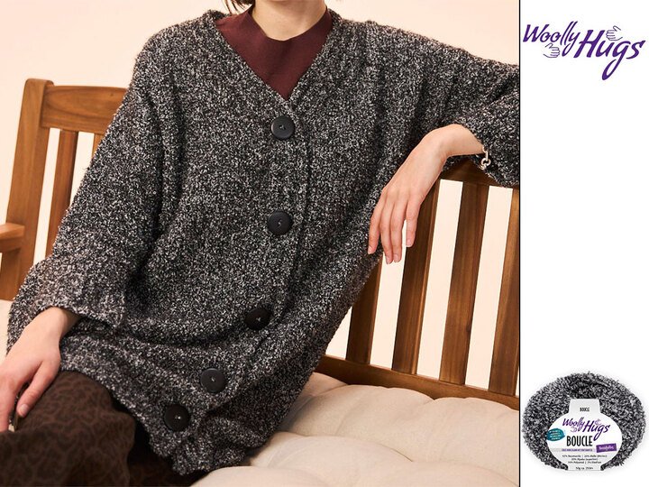 JACKE JASMIN … OVERSIZE GESTRICKT