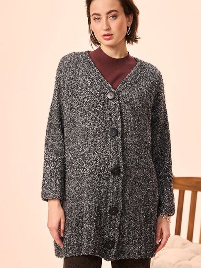 JACKE JASMIN … OVERSIZE GESTRICKT