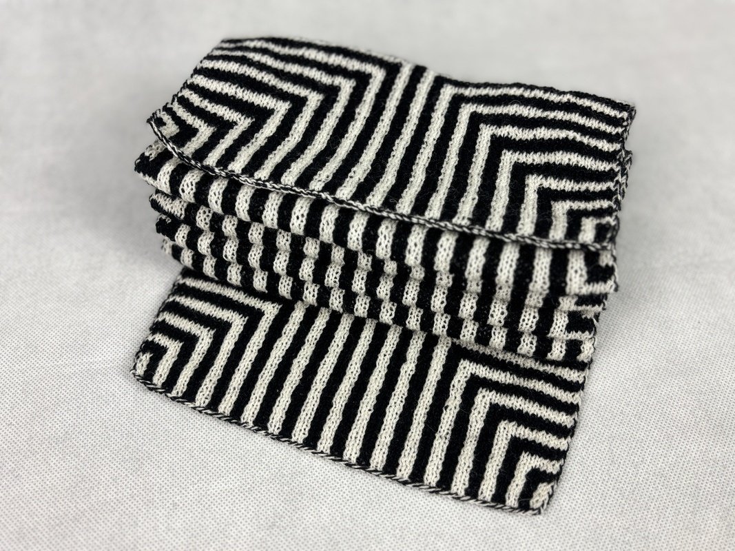 Schal «Illusion der Quadrate» - Eine Double Face Strickanleitung - Bild 8
