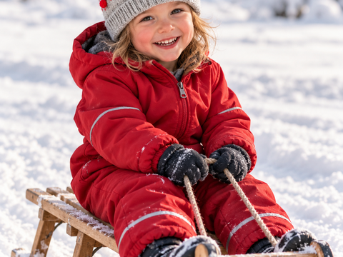 Kindermütze Rudolphine mit Bommel * Strickanleitung *