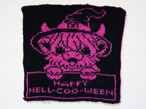 Strickanleitung Set "Hell-Coo-Ween", Highland Cow