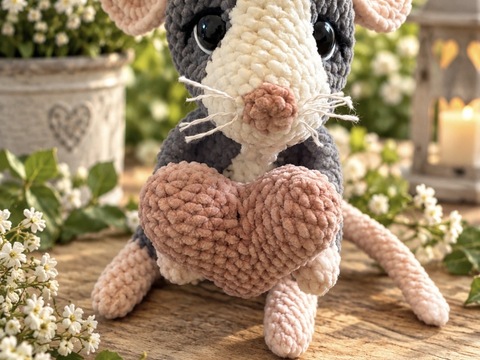 Rudi – Süße Farbratte häkeln | Detaillierte Amigurumi Häkelanleitung als PD