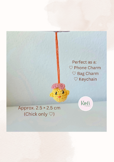 Kiki the Tiny Chick – No-Sew Micro Crochet Pattern