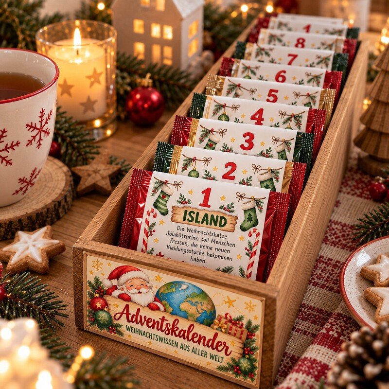 Tee-Adventskalender zum Ausdrucken | Weihnachtswissen aus aller Welt - Bild 4