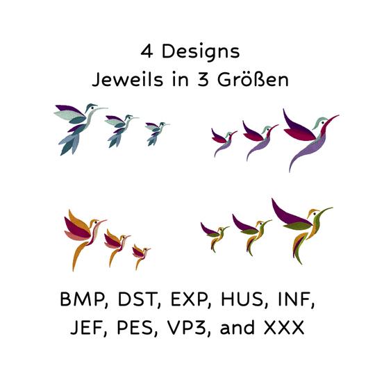 Kolibri Stickdatei Set