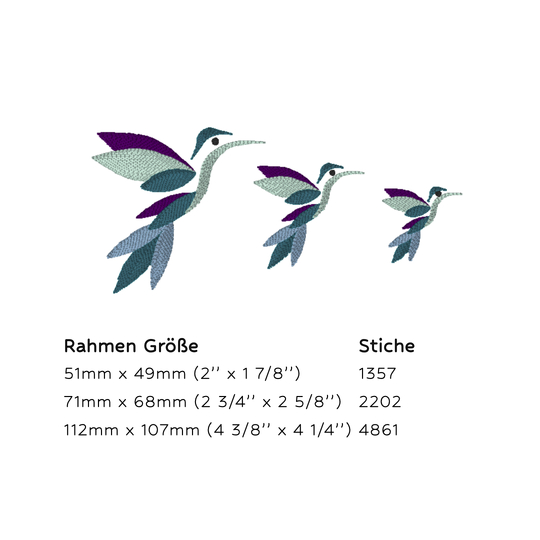 Kolibri Stickdatei Set