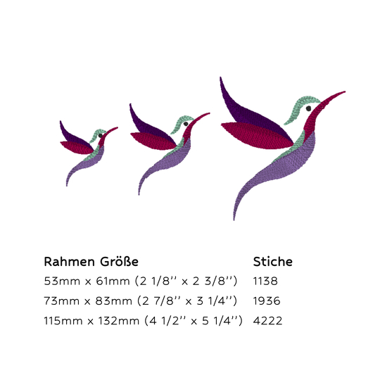 Kolibri Stickdatei Set