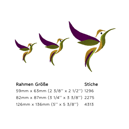 Kolibri Stickdatei Set